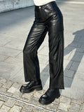 Pantalone in ecopelle nero - R.a. Boutique 