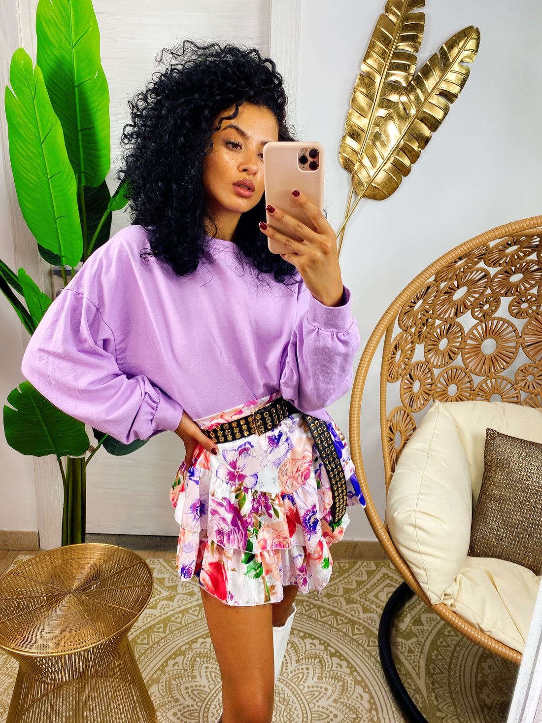 Felpa top lilla - R.a. Boutique 