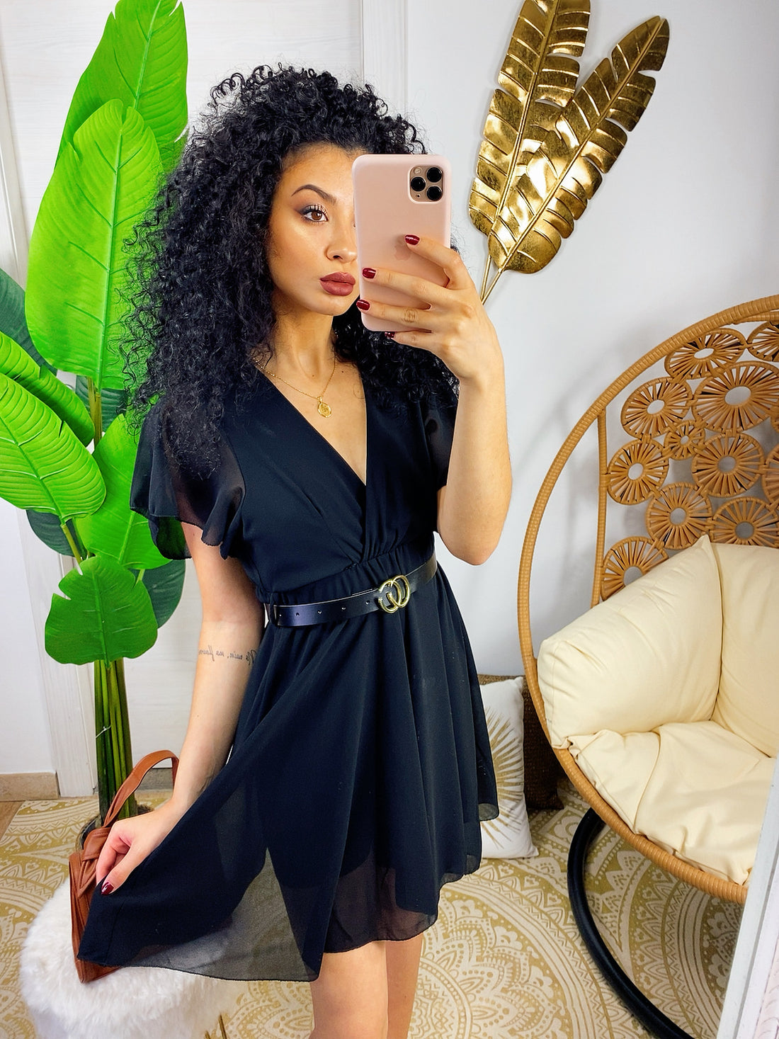 Tutina in tessuto leggero con scollo a V - R.a. Boutique 