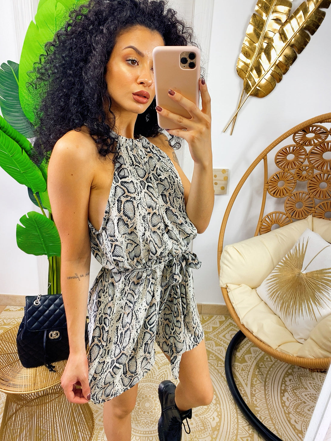 Tutina pitonata con canturina - R.a. Boutique 