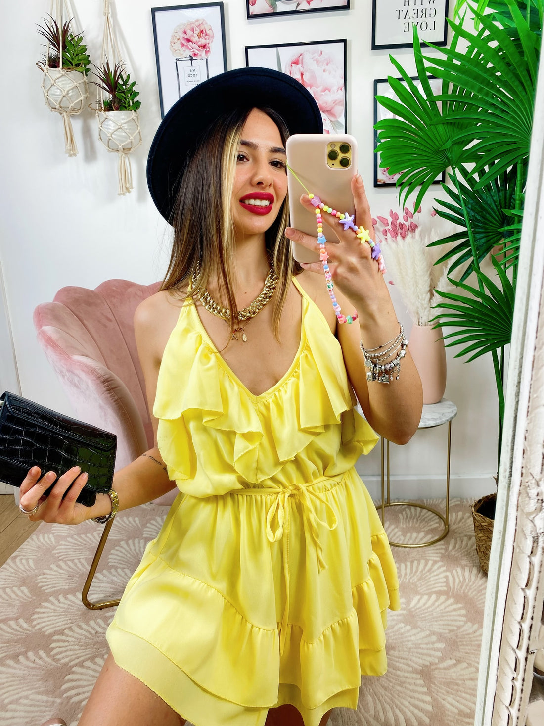 Tutina Gialla con rouge - R.a. Boutique 