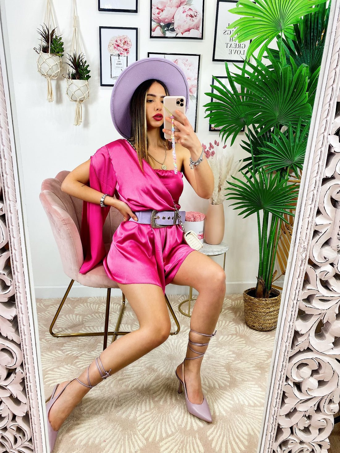 Tutina monospalla taglio a impero Peonia - R.a. Boutique 