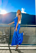 Abito a sirena blu elettrico - R.a. Boutique 