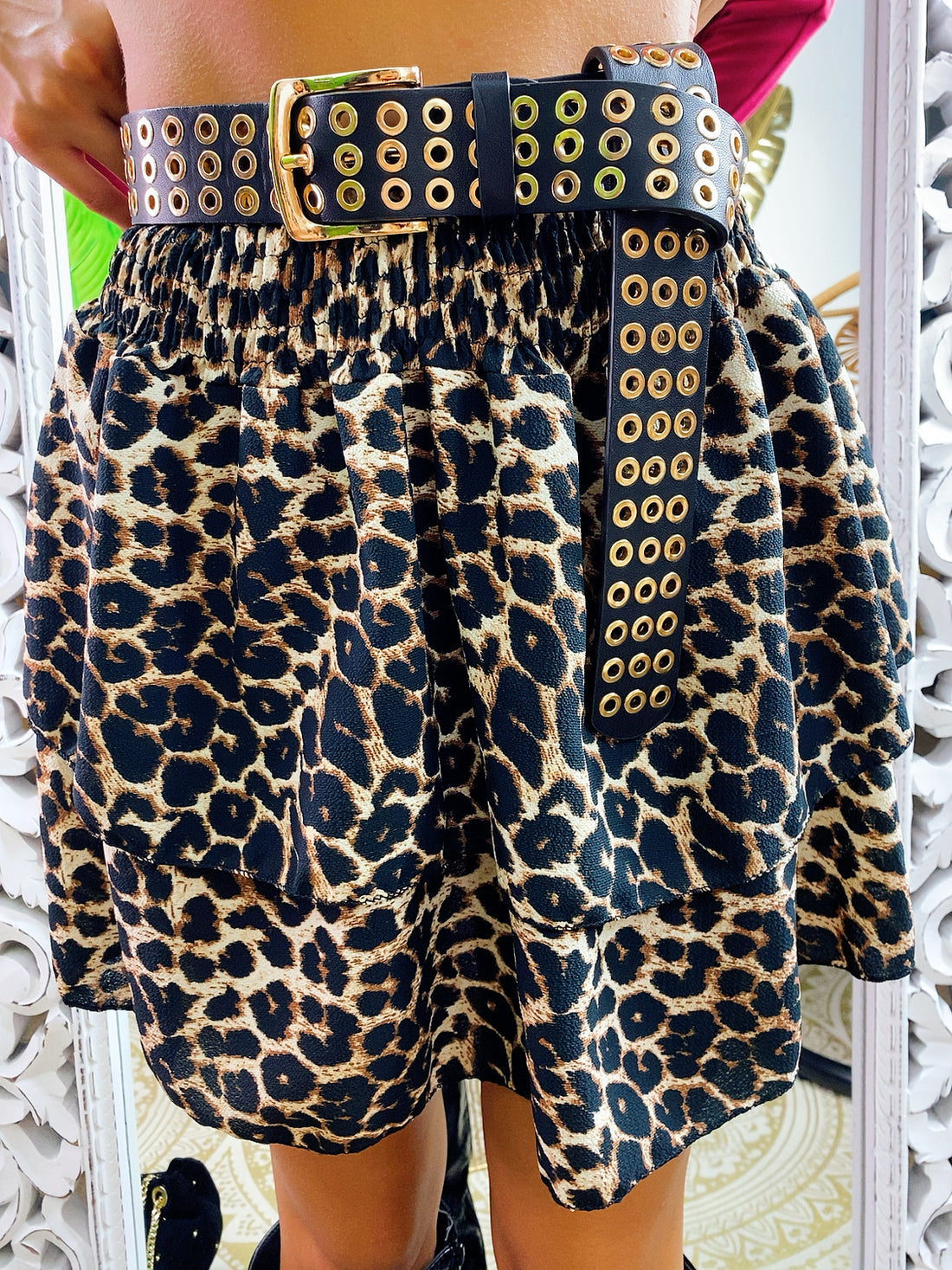 Gonna a balze maculata dark - R.a. Boutique 