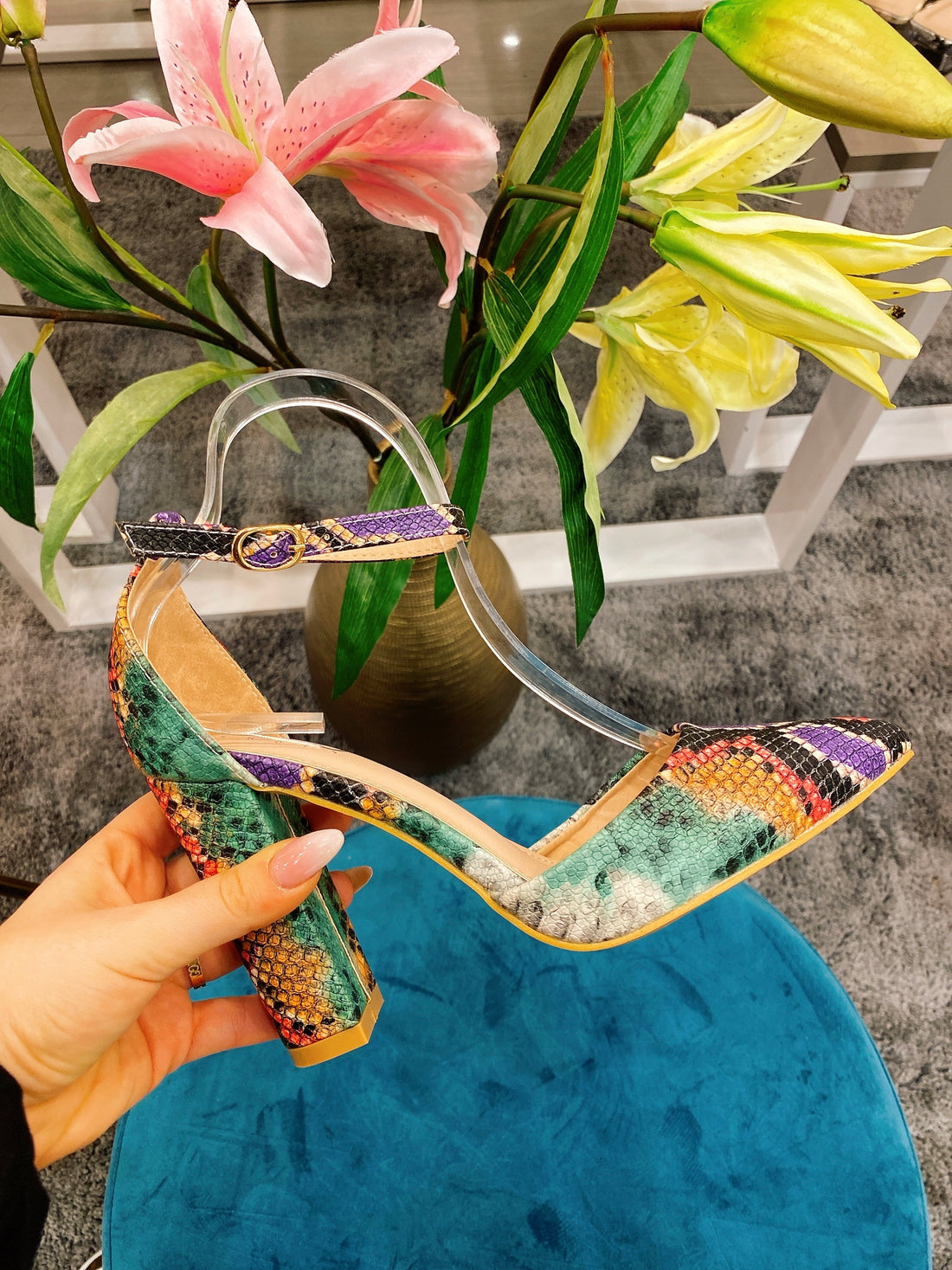 Tacco snake multicolore - R.a. Boutique 