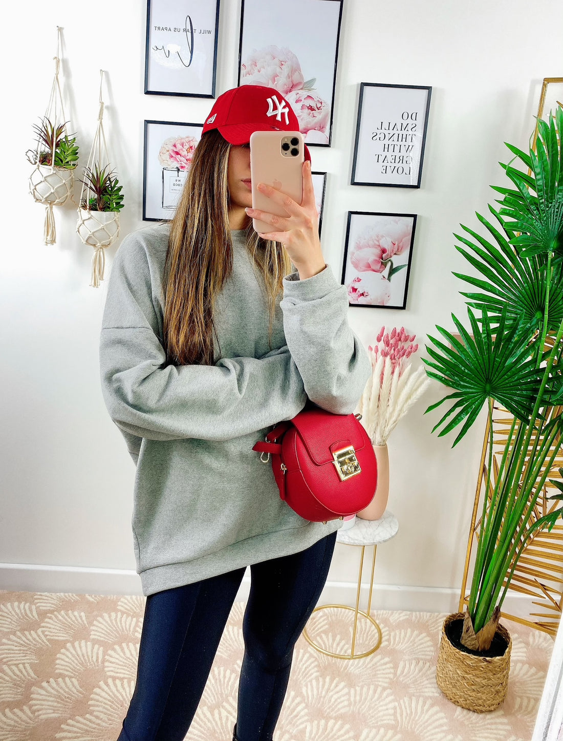 Maxi felpa easy grigia - R.a. Boutique 