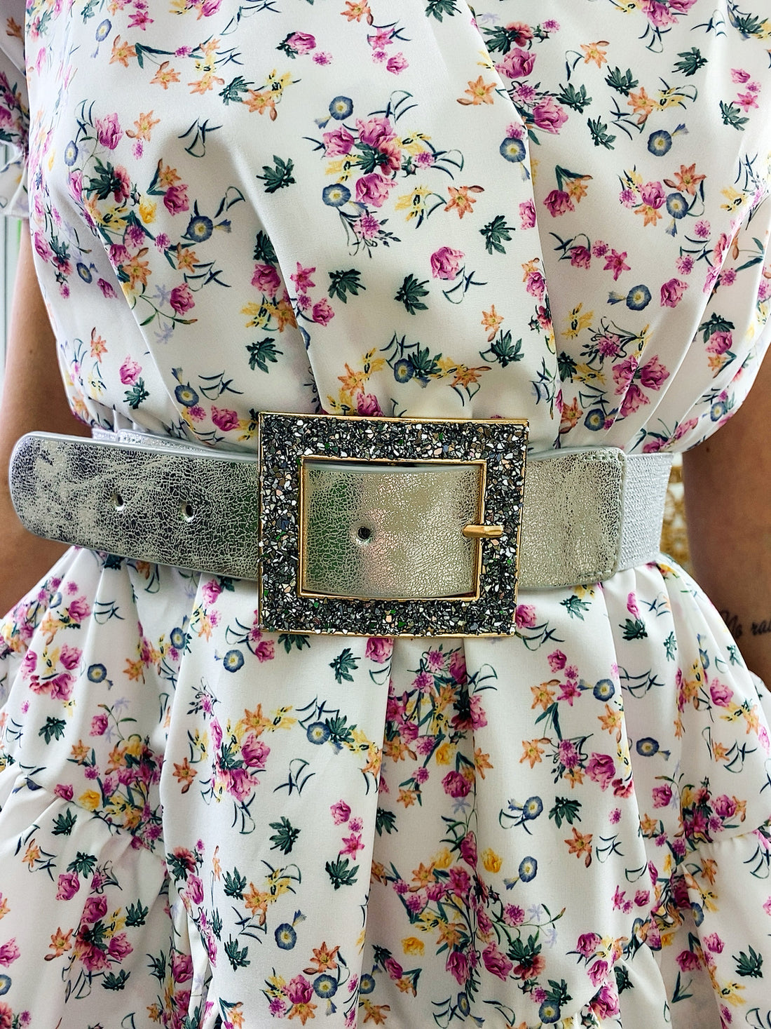 Cintura argento glitter - R.a. Boutique 