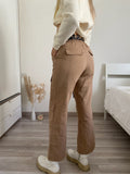 Jeans cargo Camel con tasche - R.a. Boutique 