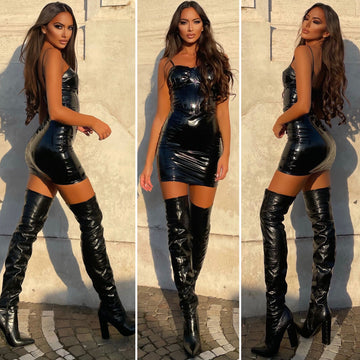 Abito in vinile nero - R.a. Boutique 