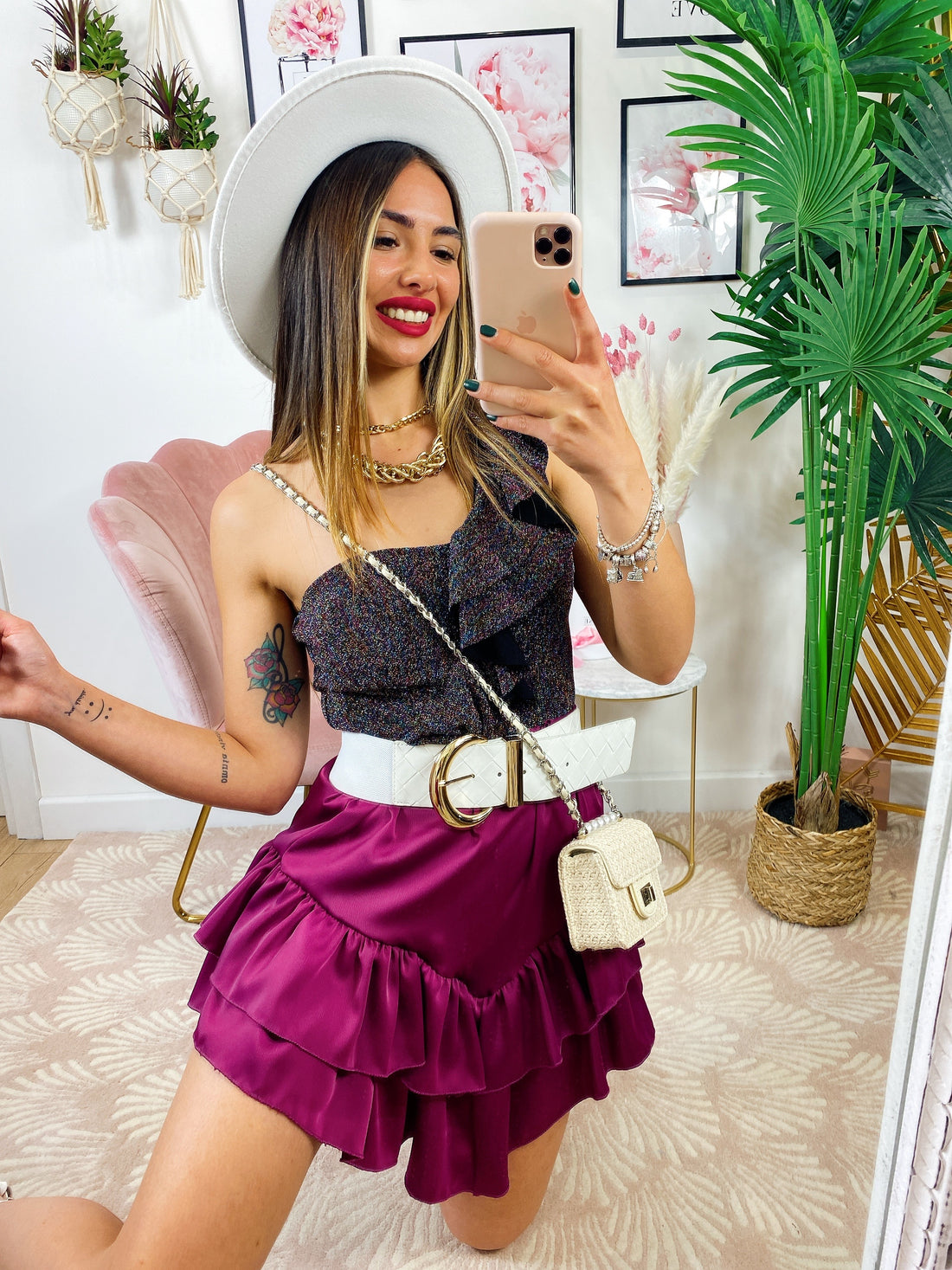 Body glitter con rouches - R.a. Boutique 