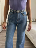 Jeans a zampa con cuore - R.a. Boutique 