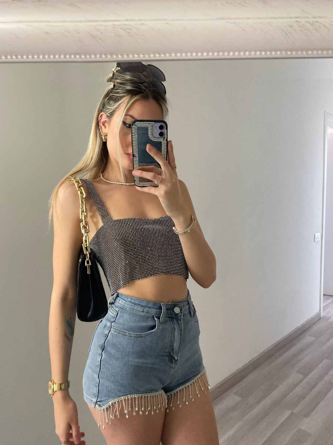 Top luxsequin nero - R.a. Boutique 