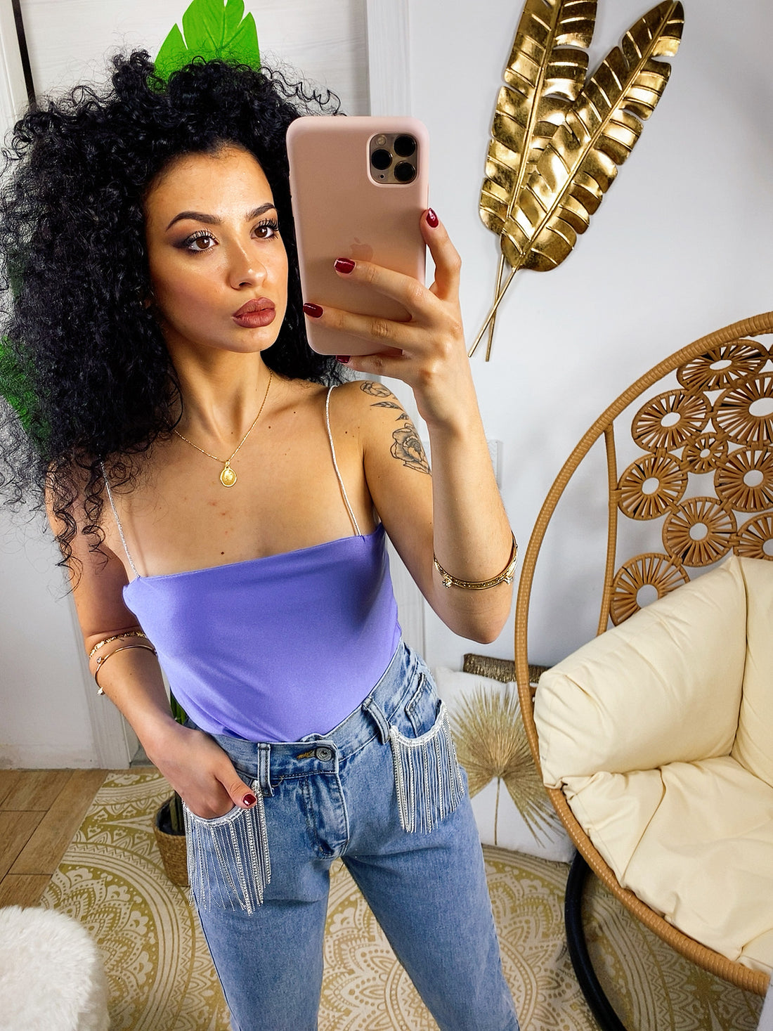 Body in raso a bretelline sottili - R.a. Boutique 