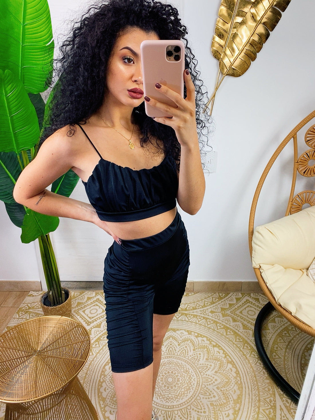 Completo Top e short con arricciatura - R.a. Boutique 