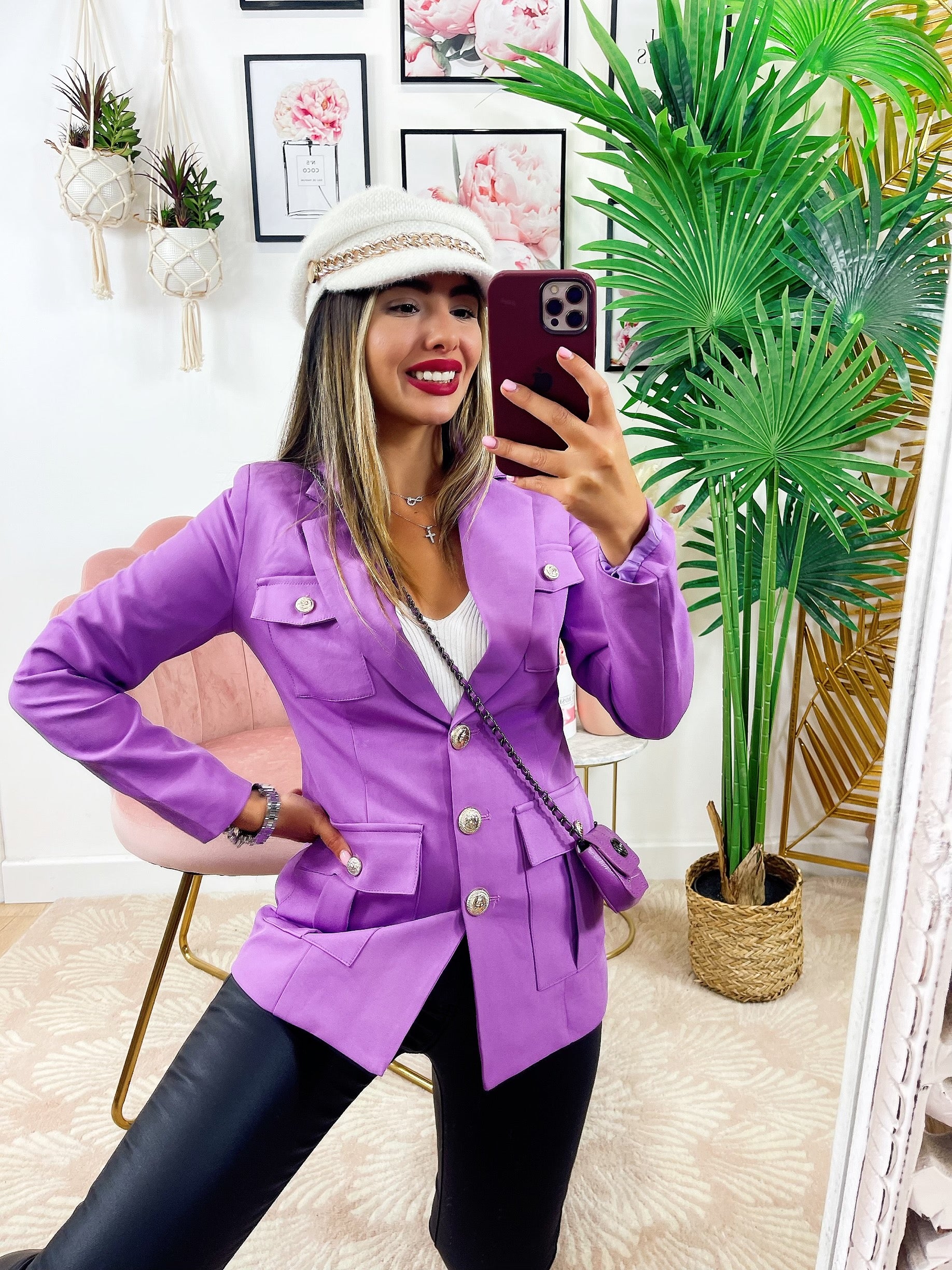 Blazer Purple con Borsetta - R.a. Boutique 