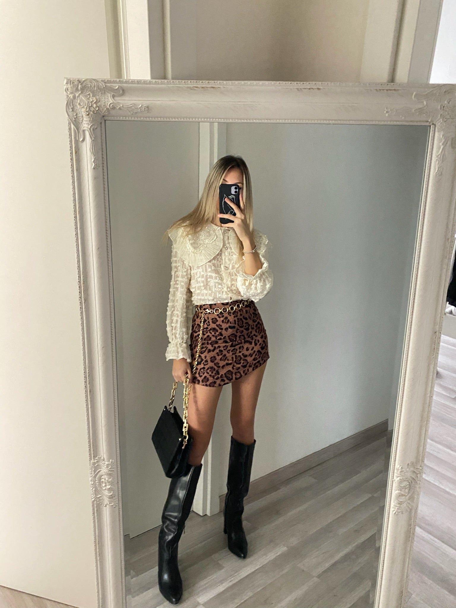 Gonna leopardata brown - R.a. Boutique 