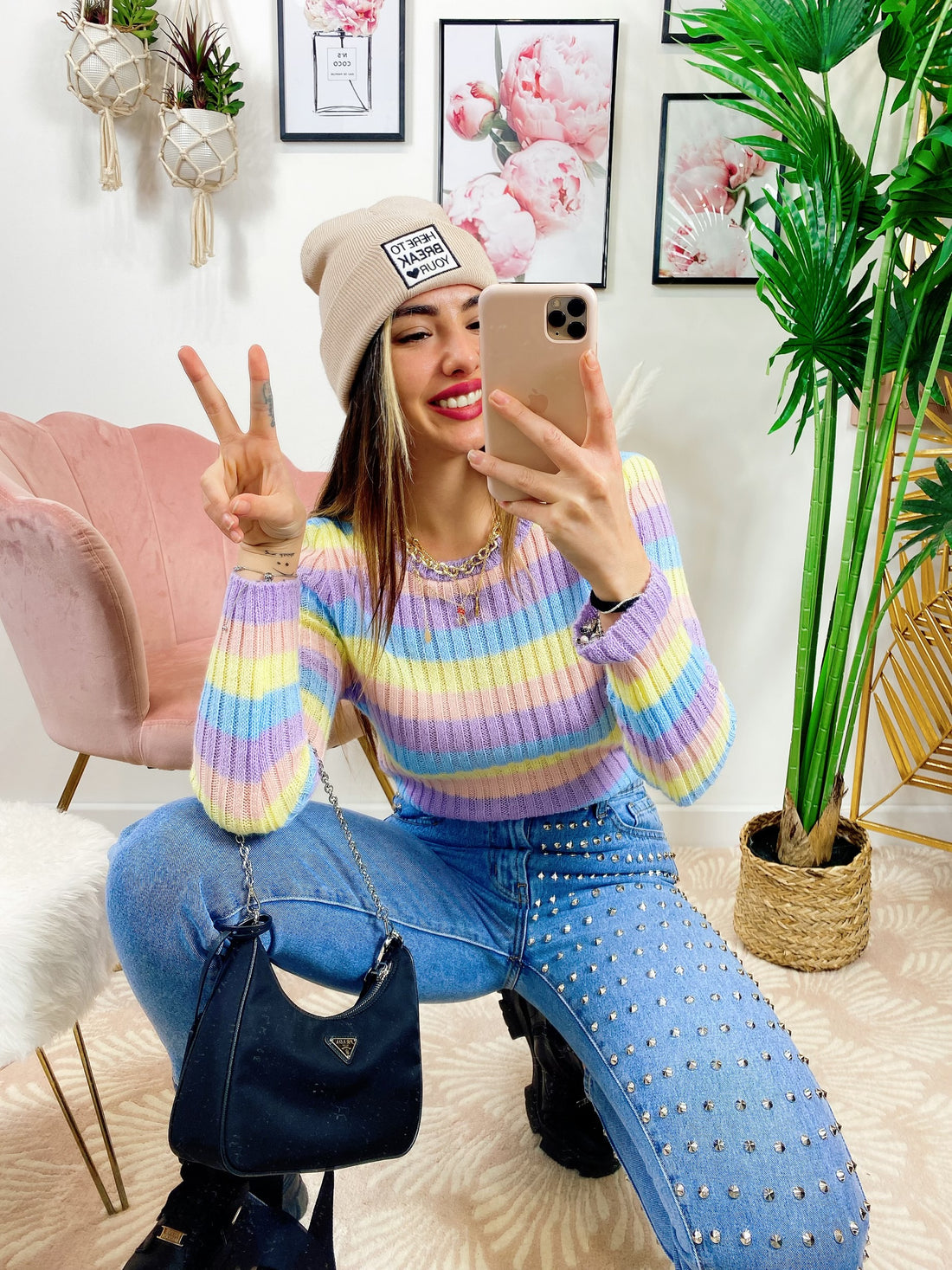 Maglioncino a righe Multicolor - R.a. Boutique 