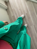 Completo oversize giacca e pantalone verde - R.a. Boutique 