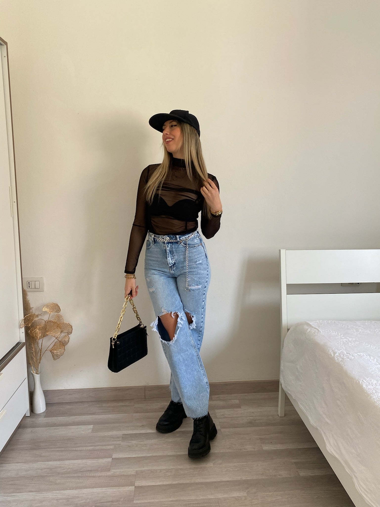 Body nero velato - R.a. Boutique 