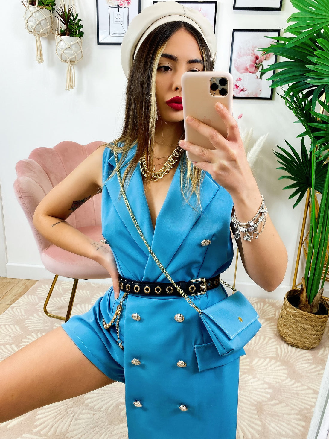 Tutina a Blazer con borsetta carta da zucchero - R.a. Boutique 