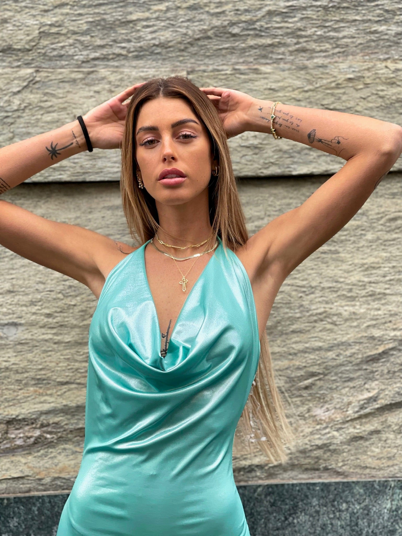 Abito lux Tiffany schiena aperta - R.a. Boutique 