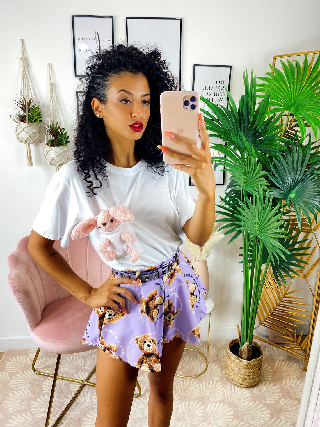 Short con Orsetti lilla - R.a. Boutique 