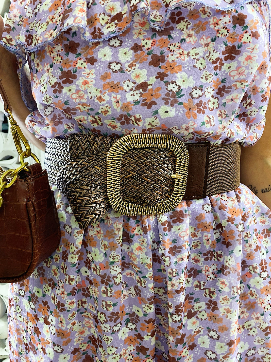 Cinturone Camel e oro - R.a. Boutique 