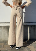 Completo top e pantalone beige - R.a. Boutique 