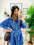 Abito Denim con borchie - R.a. Boutique 