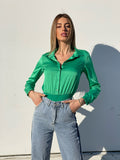 Body camicia verde smeraldo - R.a. Boutique 