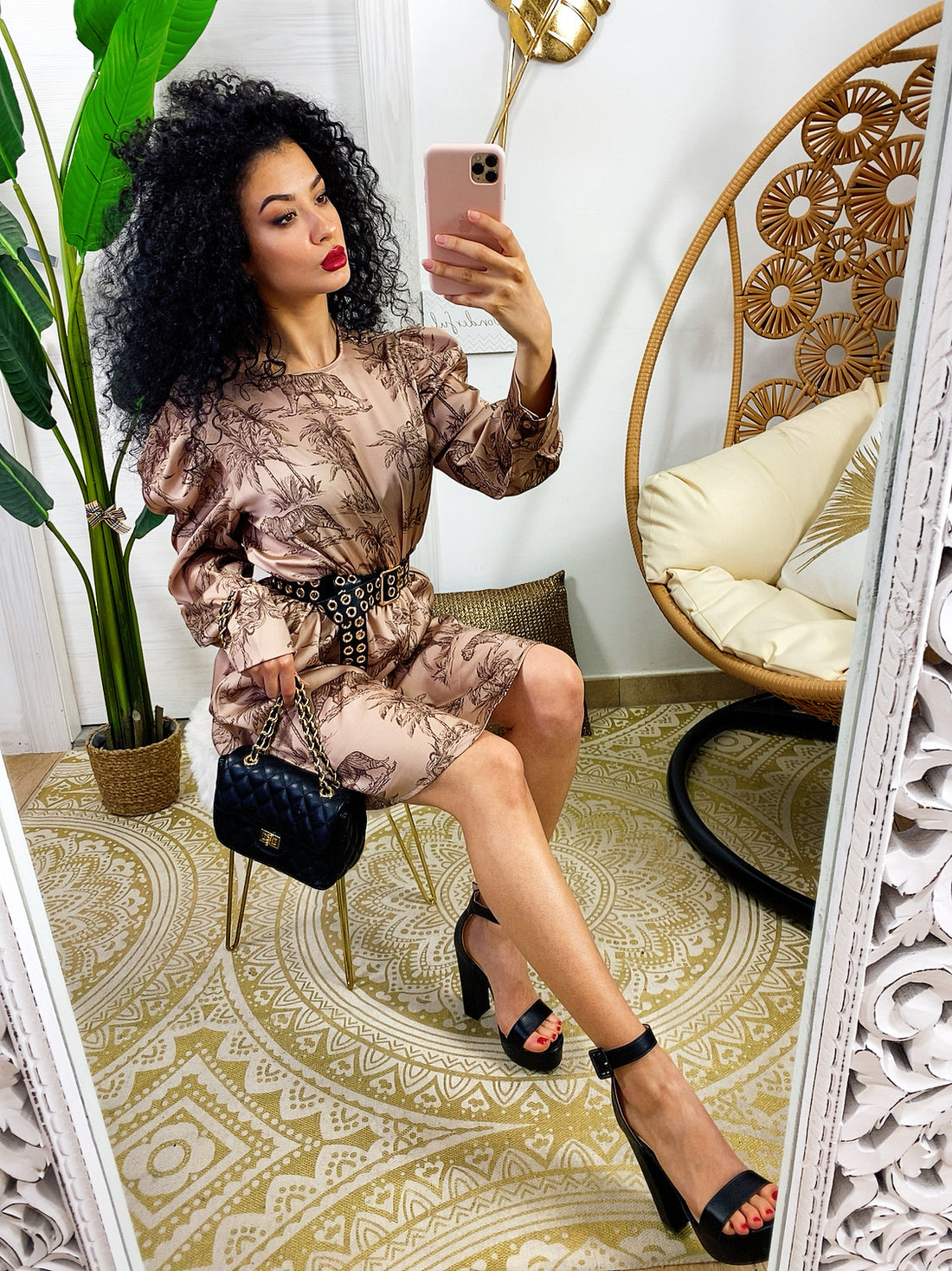 Abito con stampa a tigre - R.a. Boutique 