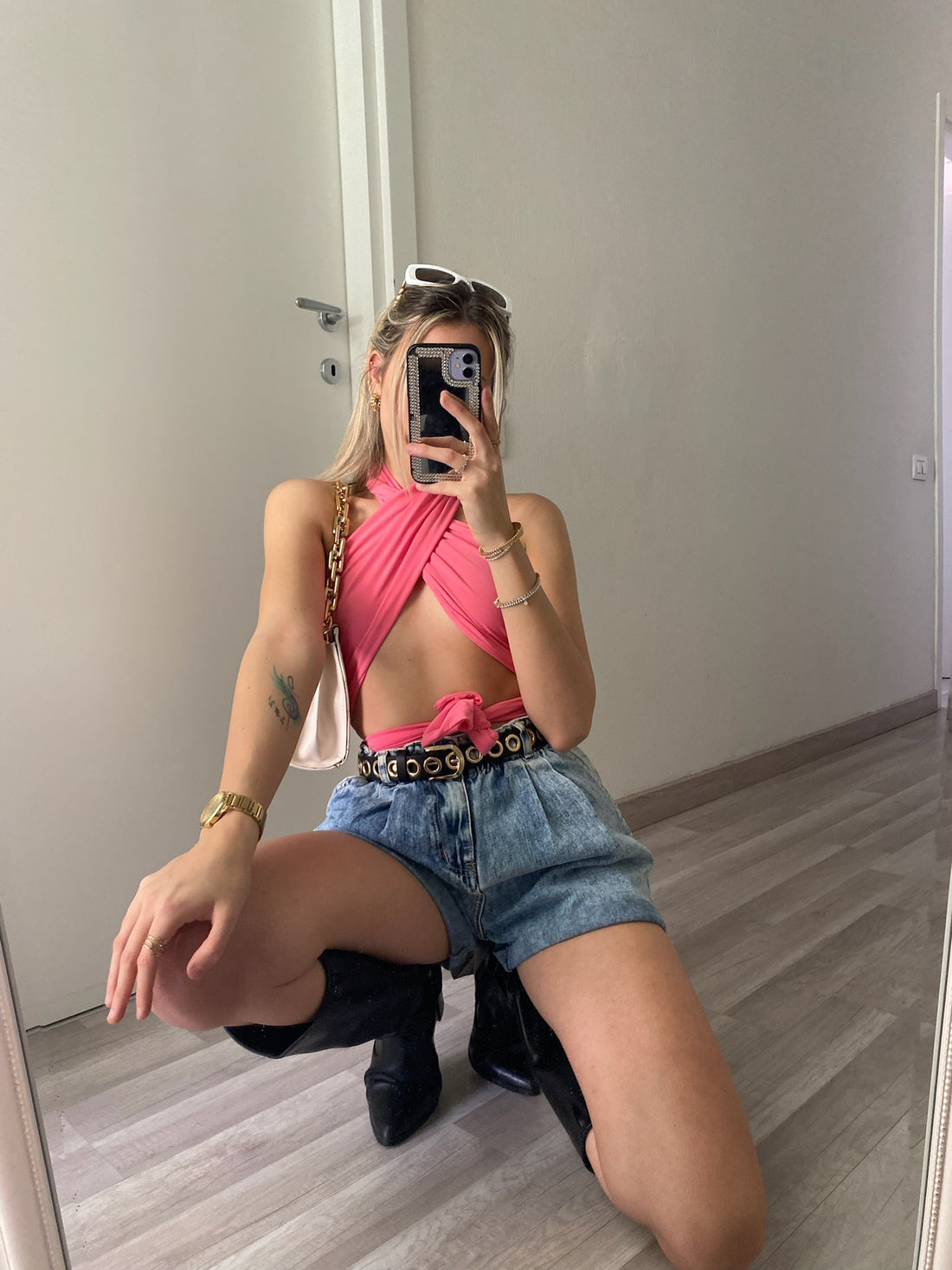 Top a fascia rosa barbie - R.a. Boutique 