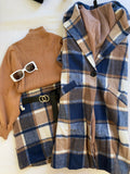 Gonna in tweed blu e beige - R.a. Boutique 