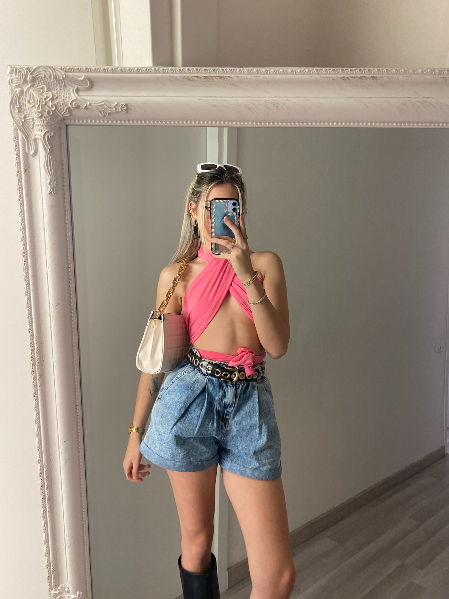 Top a fascia rosa barbie - R.a. Boutique 