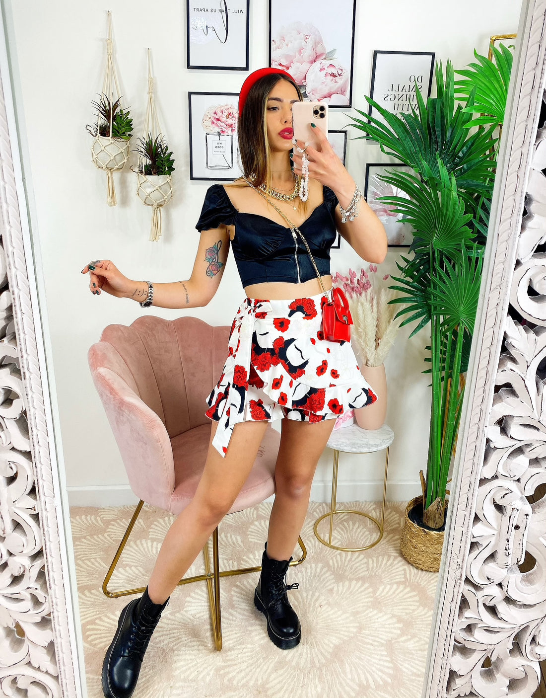 Top in raso con zip - R.a. Boutique 