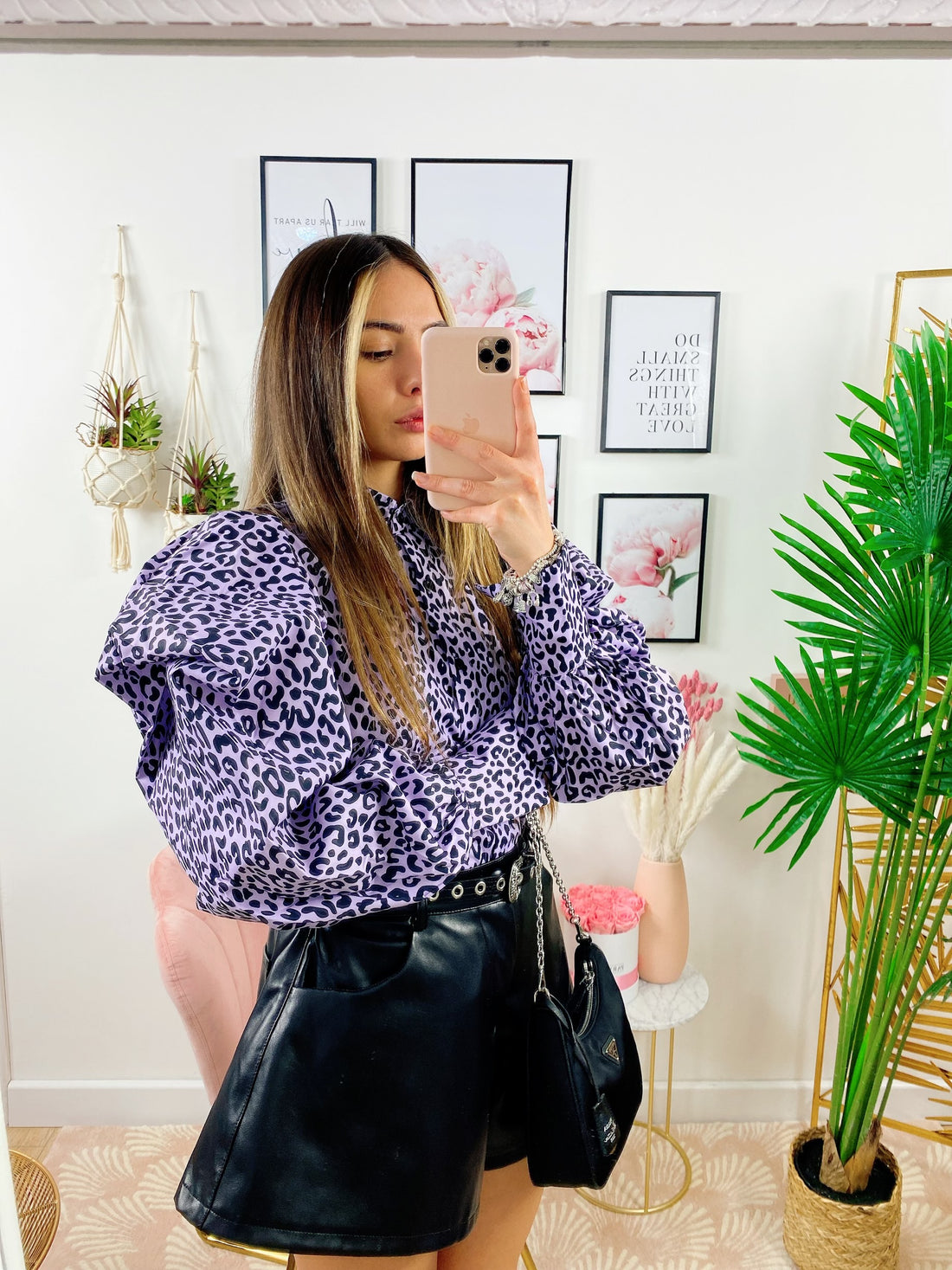 Blusa maculata viola - R.a. Boutique 