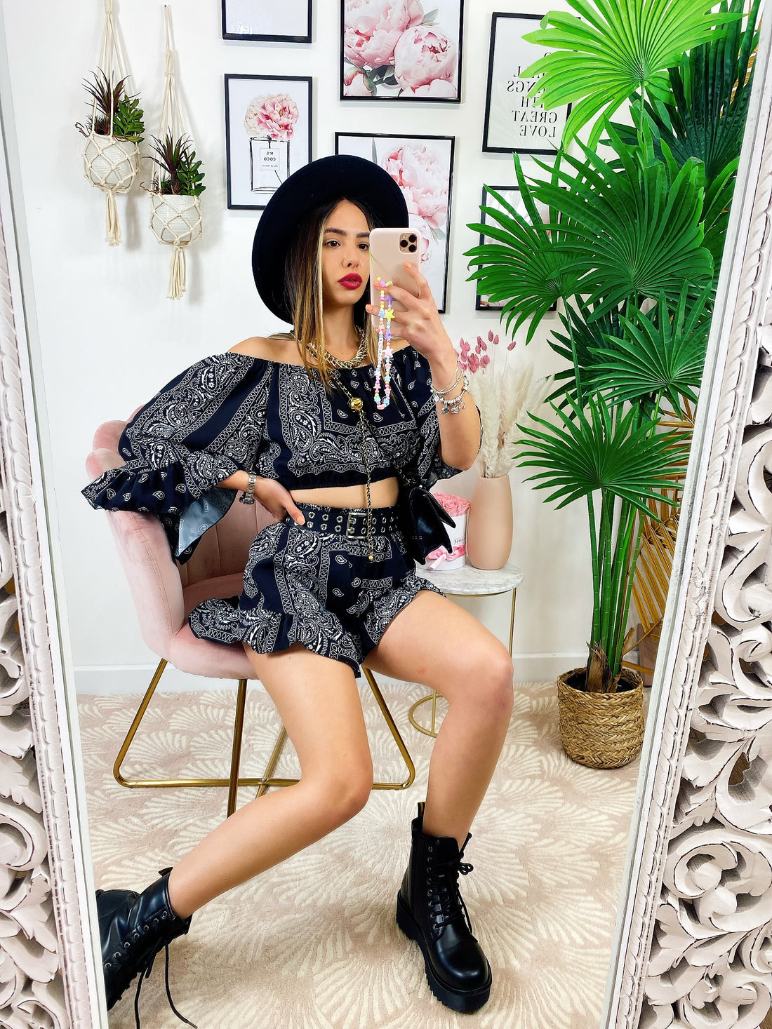 Completo Effetto bandana base Nera - R.a. Boutique 