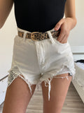 Short sfrangiato con paillettes - R.a. Boutique 