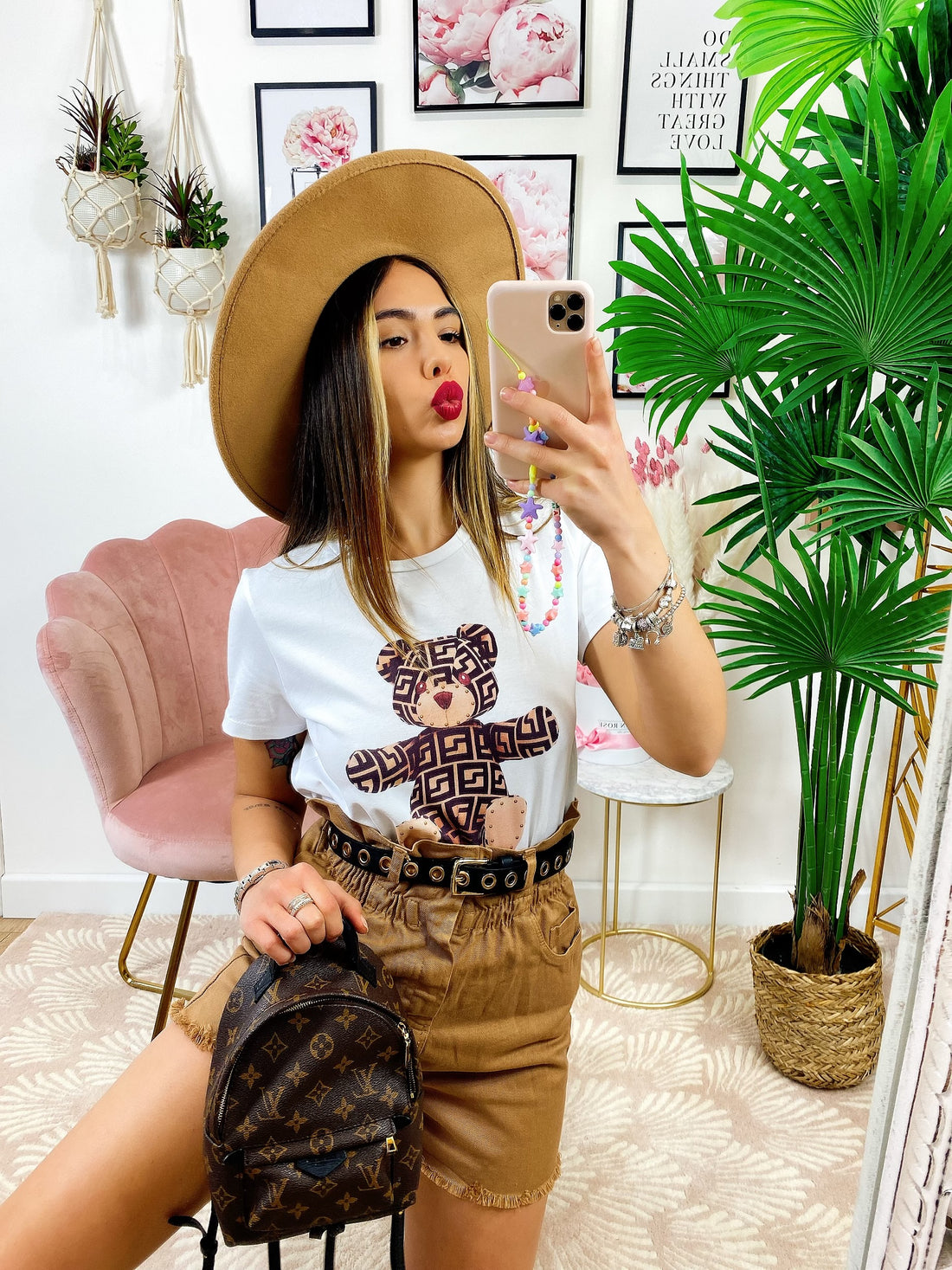 T-shirt con stampa Teddy - R.a. Boutique 