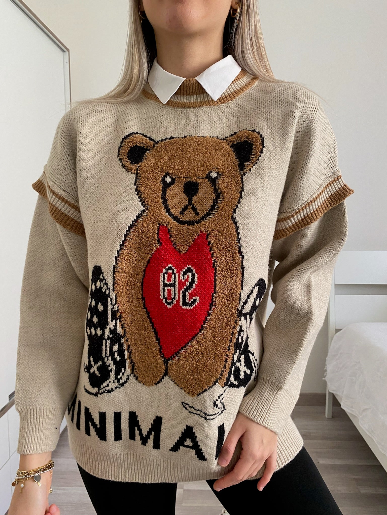 Maglione Teddy Soft Camel - R.a. Boutique 