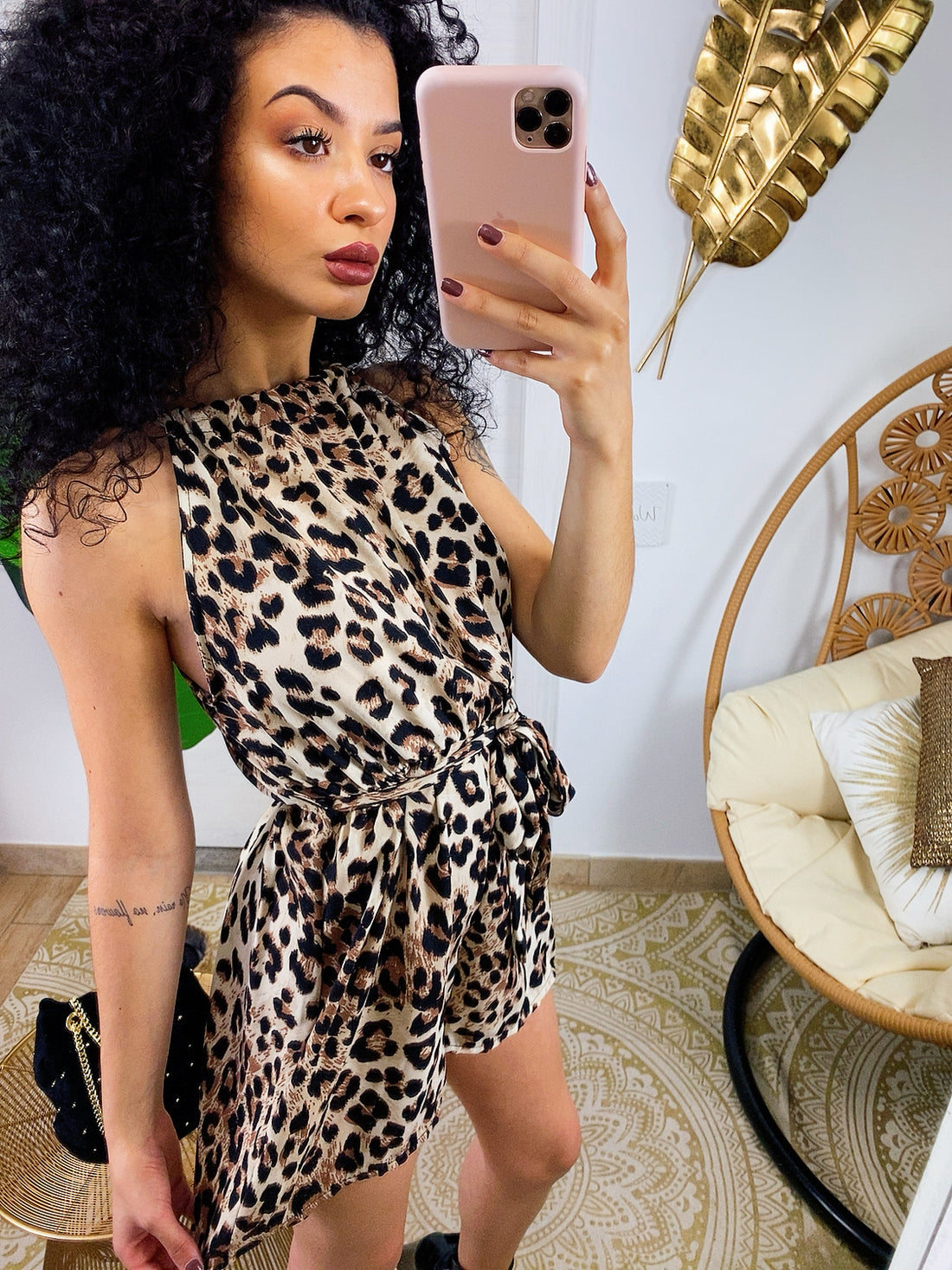 Tutina maculata con cinturina - R.a. Boutique 