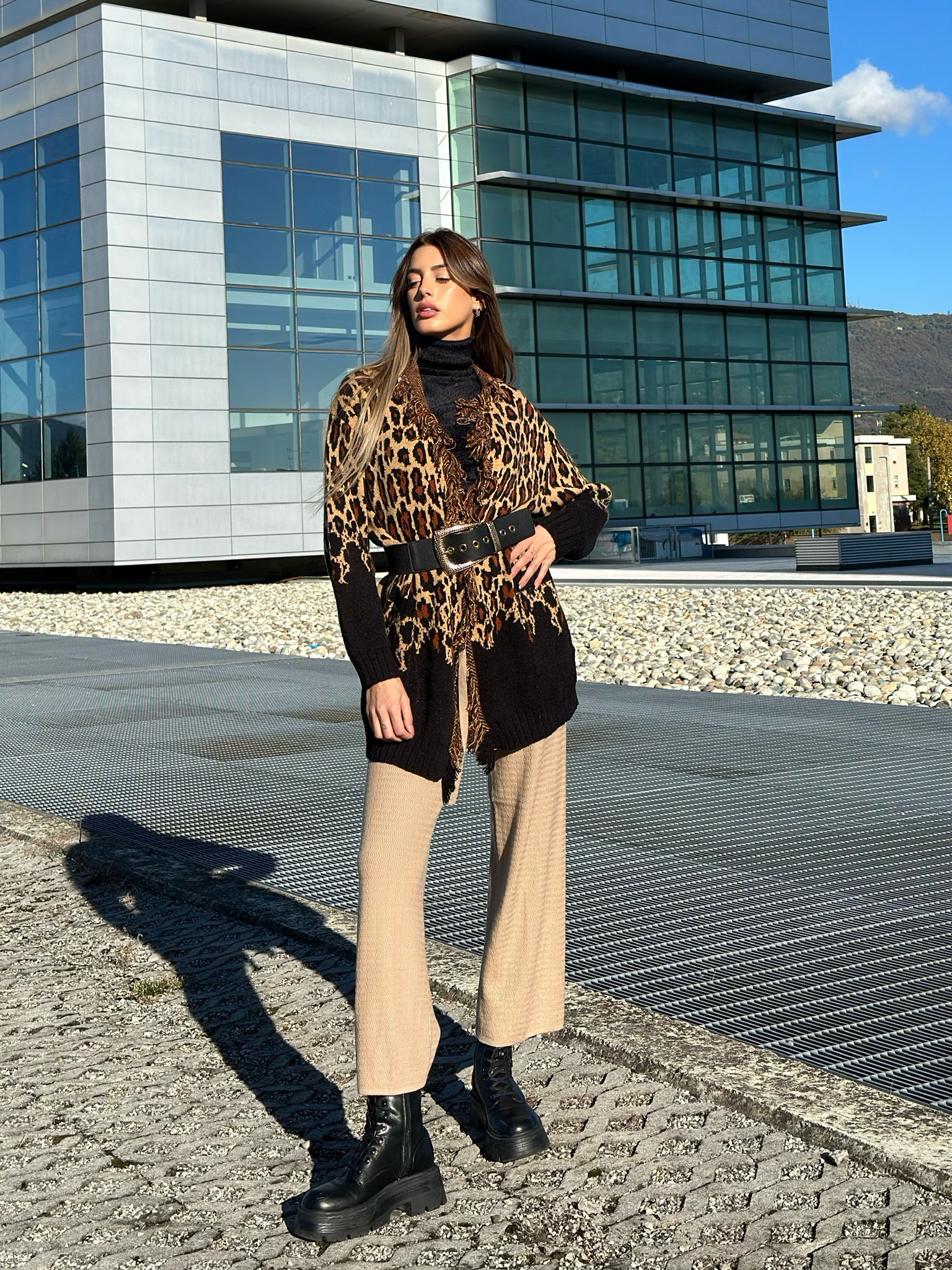 Cardigan animalier - R.a. Boutique 