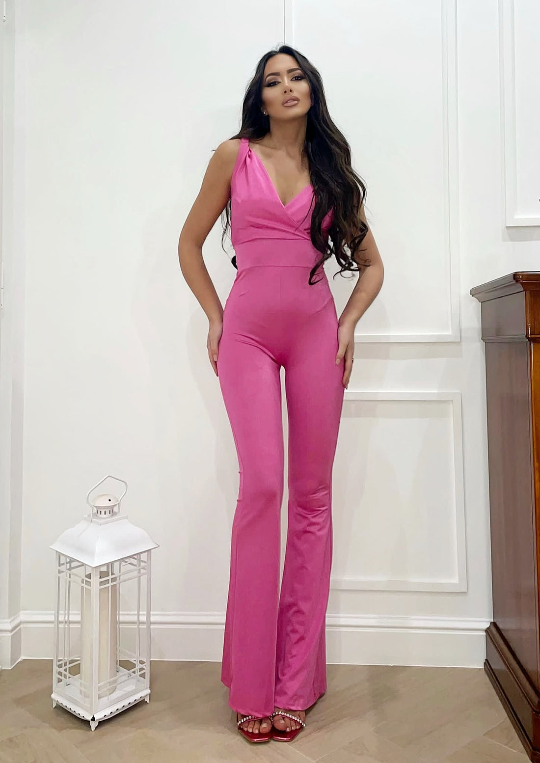 Tuta Fuxia con lacci argento - R.a. Boutique 