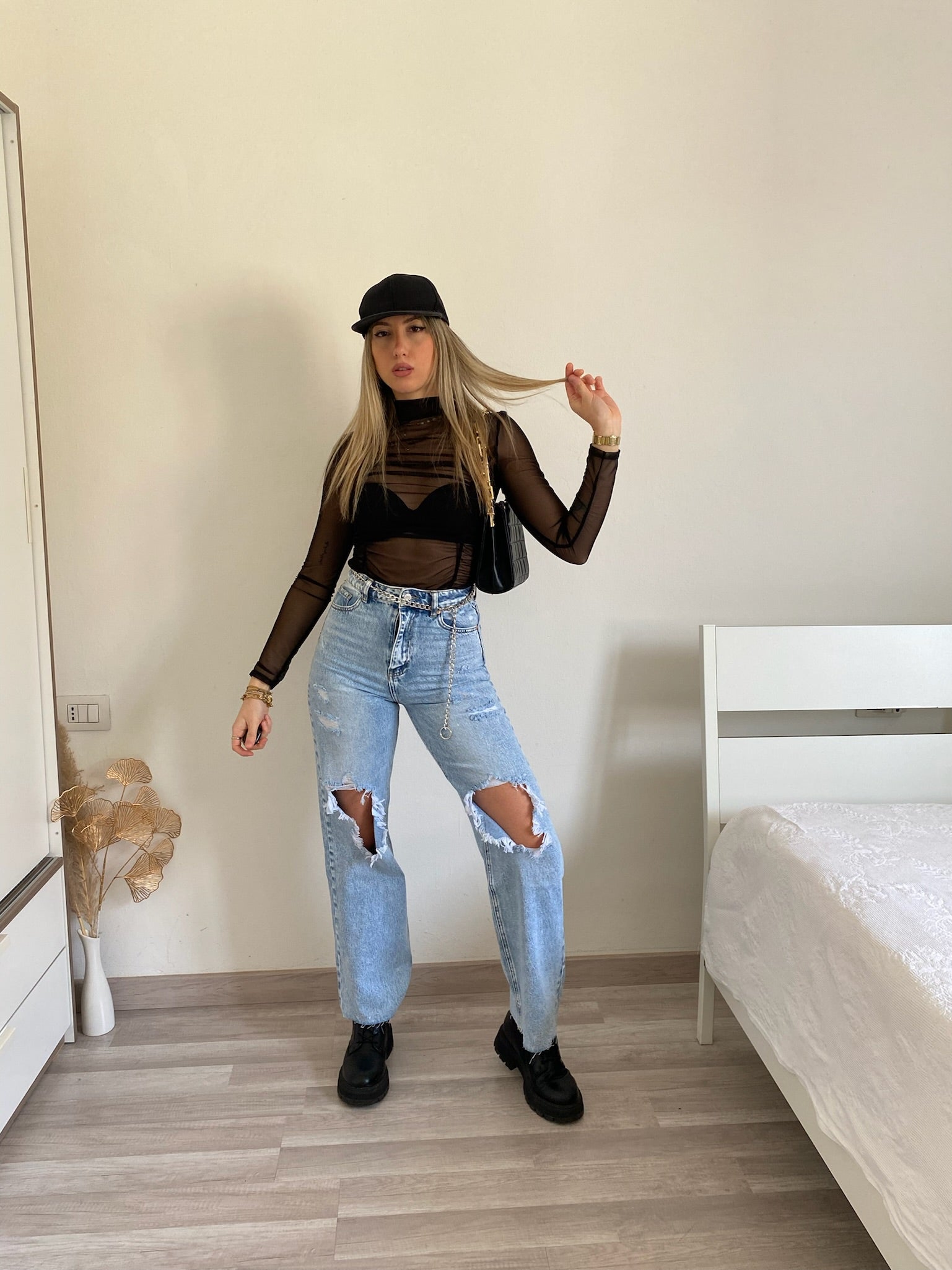 Body nero velato - R.a. Boutique 