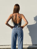 Jeans con catene argento - R.a. Boutique 