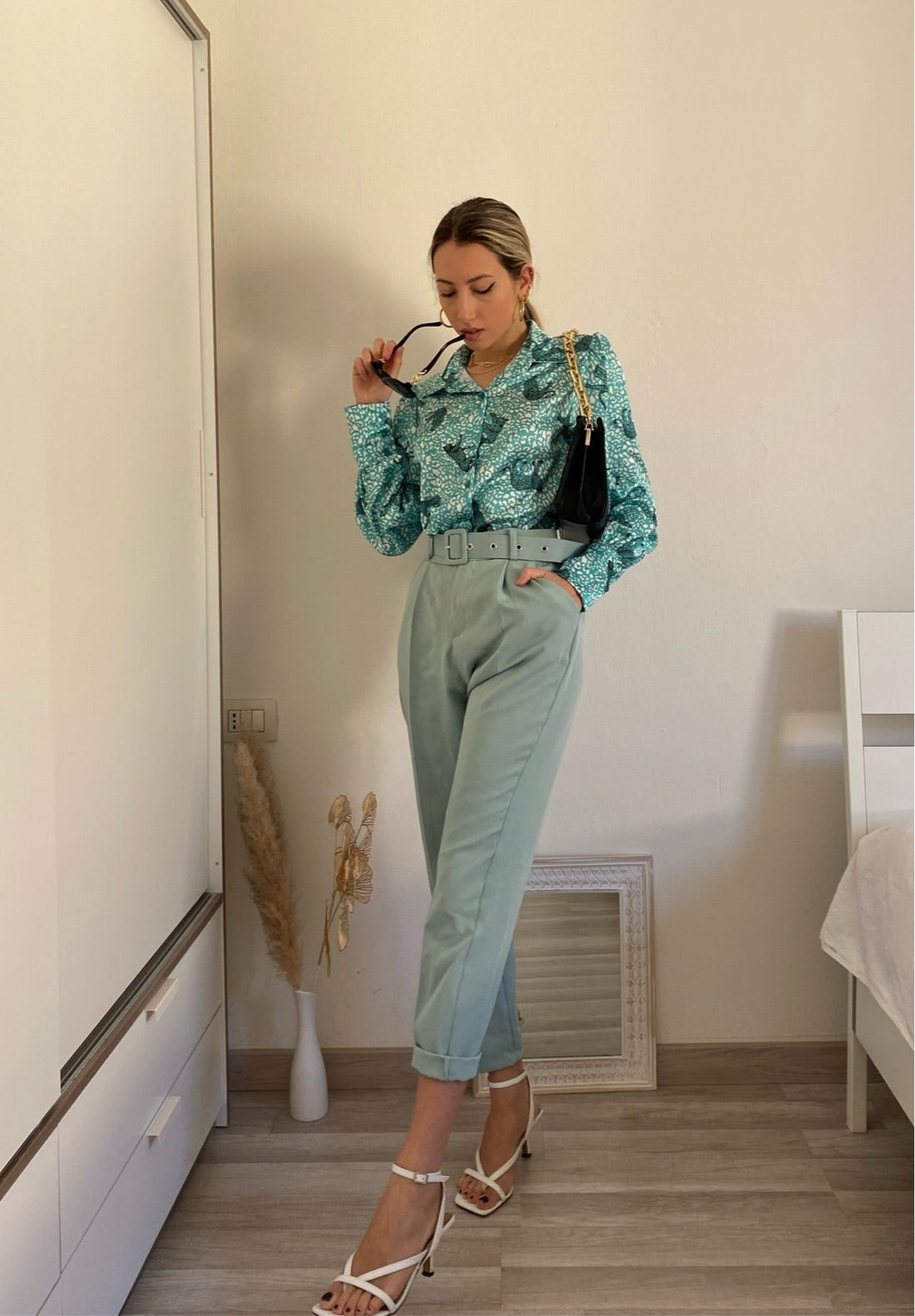 Pantalone Tiffany con cintura - R.a. Boutique 