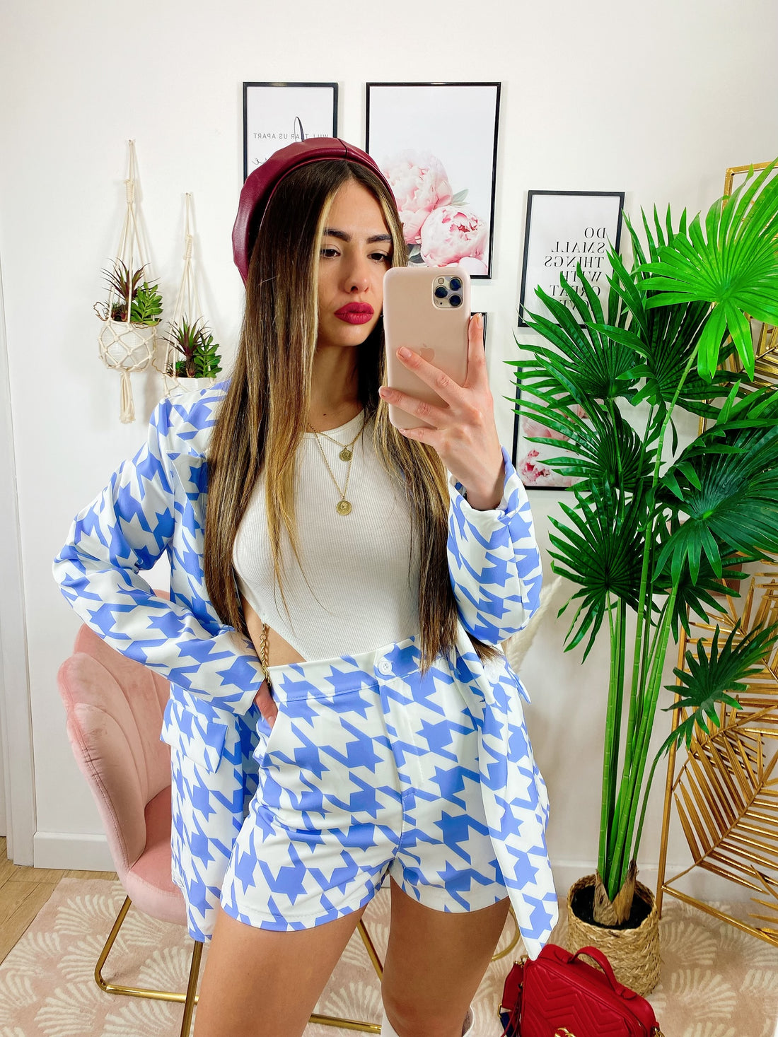 Completo pied de poule carta da zucchero - R.a. Boutique 