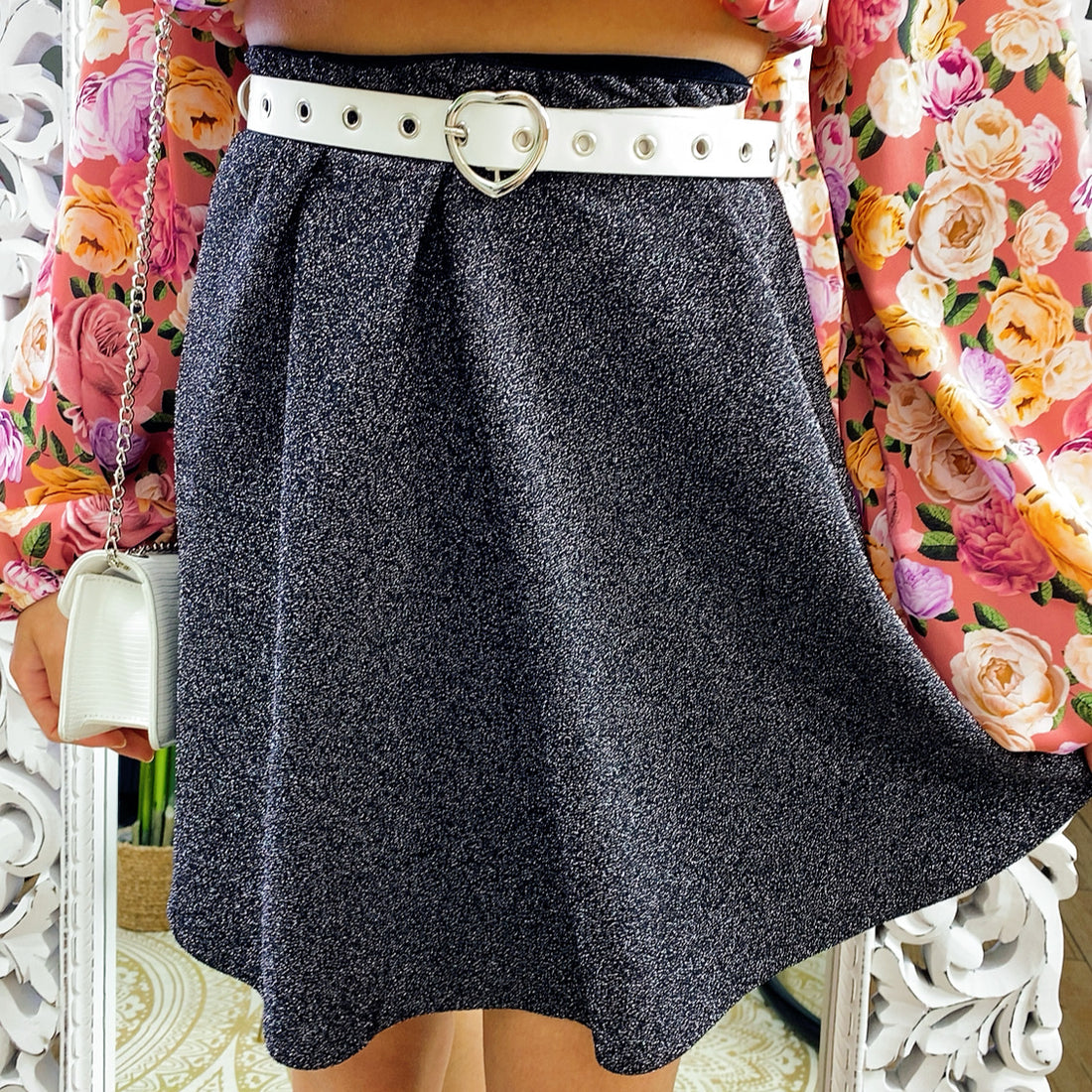 Gonna a ruota glitter - R.a. Boutique 