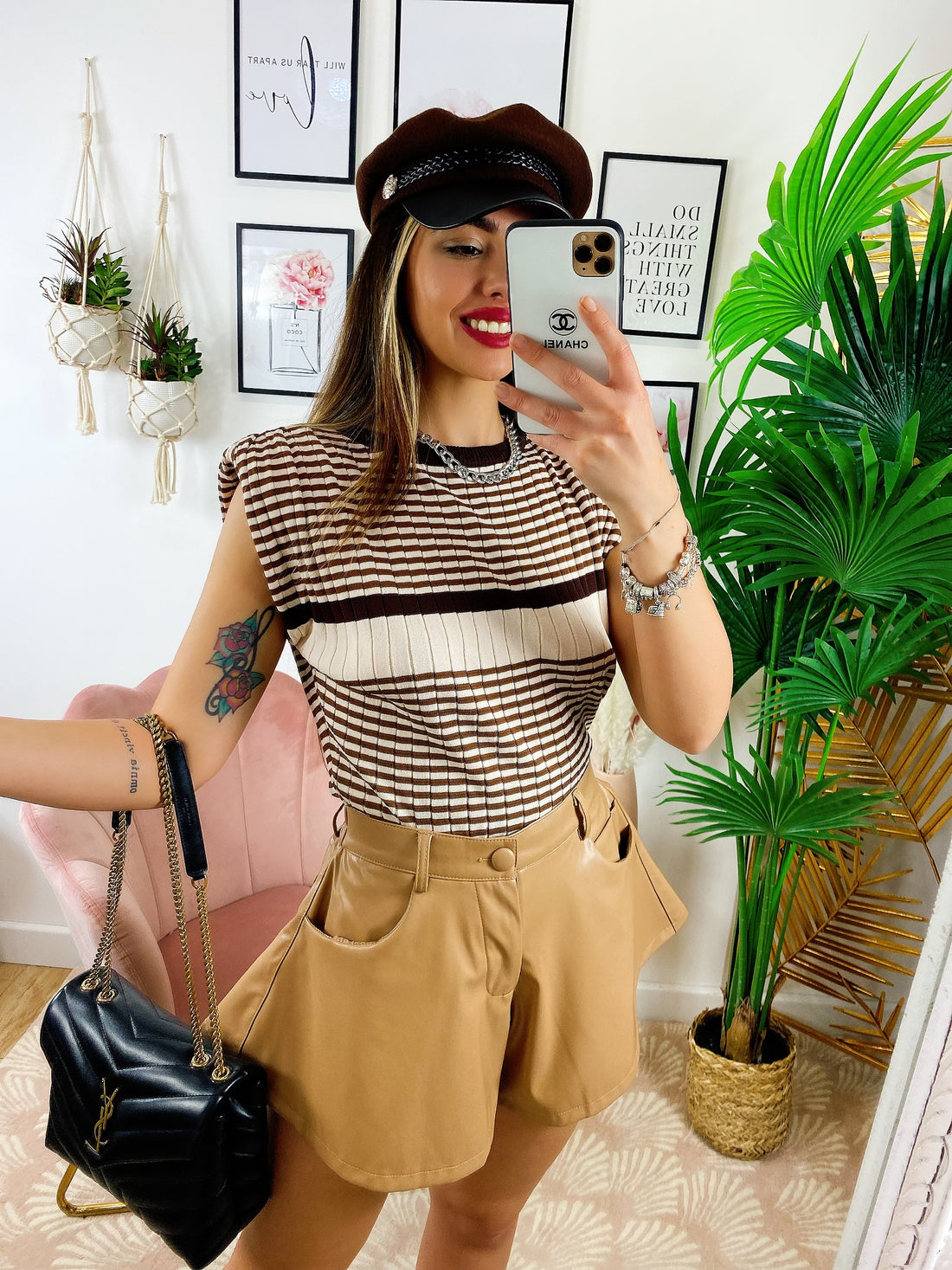 Magliettina smanicata a Righe - R.a. Boutique 