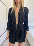 Kimono nero plissè - R.a. Boutique 